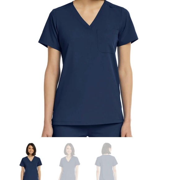 Scrub joy set! Comes withh top, bottoms + under shirt - Picture 1 of 4